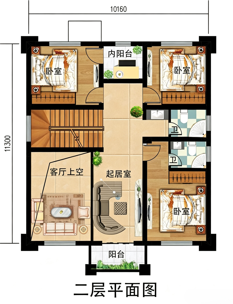 三层户型1
